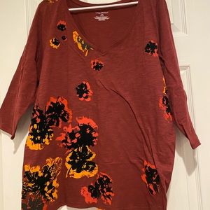 Lane Bryant 3/4 length T-shirt